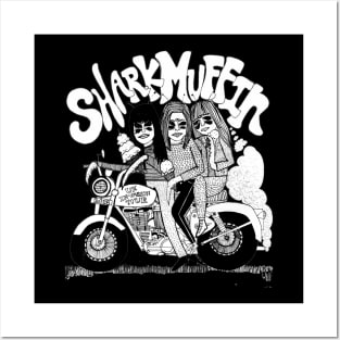 Sharkmuffin as Mantis People Eating Ice Cream on Motorcycle! Posters and Art